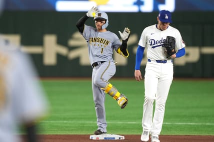 Los Angeles Dodgers Have Already Identified Their Next 3 Japanese Prospects 6 MLB: Spring Training-Los Angeles Dodgers at Hanshin Tigers