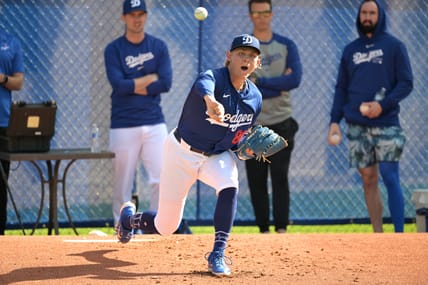 Young Los Angeles Dodgers Pitcher Returns From 13-Month Injury Layoff 10 MLB: Los Angeles Dodgers-Workouts