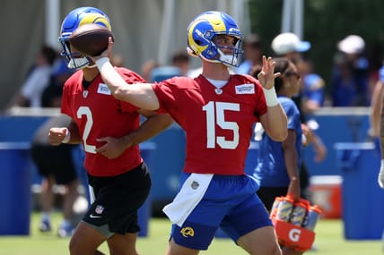 Rams Rookie Ty Simpson Shows Patience During Training Camp 4 Rams Rookie Ty Simpson Shows Patience During First Public Training Camp Practice