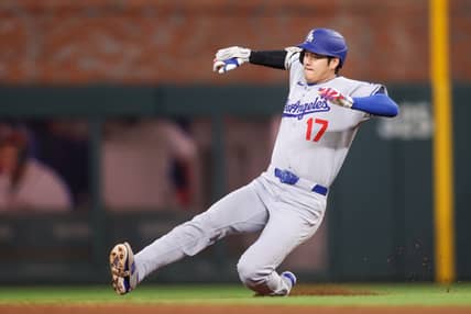 Los Angeles Dodgers Shohei Ohtani 1st In MLB To Hit Elite Benchmark 9 MLB: Los Angeles Dodgers at Atlanta Braves