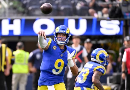 NFL: Las Vegas Raiders at Los Angeles Rams | Quarterback Matthew Stafford