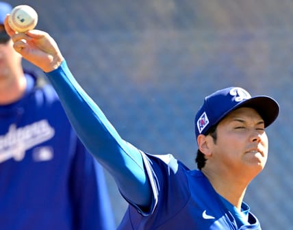 Shohei Ohtani Takes 'Big Step' In Recovery At Los Angeles Dodgers Spring Training 4 MLB: Los Angeles Dodgers-Workouts