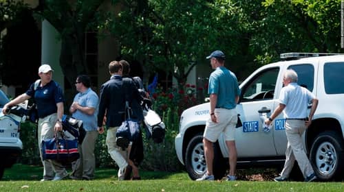 Manning Golfs With Trump