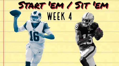 Sit 'Em Start 'Em Week 4