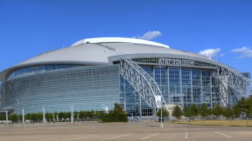 AT&T Stadium in Dallas, Texas.