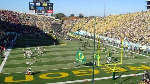 University of Oregon Autzen Stadium