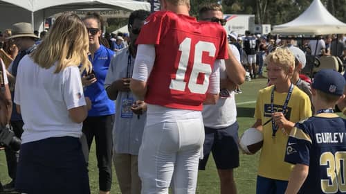 Los Angeles Rams Quarterback Jared Goff. Photo Credit: Ryan Dyrud | The LAFB Network