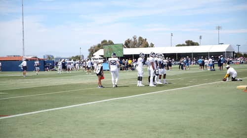Clay Matthew And Rams Linebacker Corps At 2019 Training Camp. Photo Credit: Ryan Dyrud | The LAFB Network