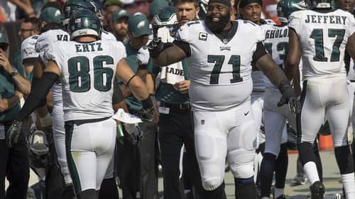 NFL Left Tackle Jason Peters. Photo Credit: KA Sports Photos | Keith Allison | Under Creative Commons License