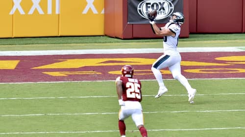 www.allproreels.com - from Washington Football Team vs. Philadelphia Eagles at FedEx Field, September 13, 2020. Photo Credit: All-Pro Reels | Under Creative Commons License