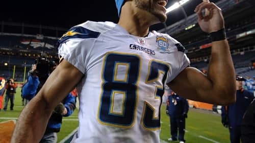 Rest In Peace Vincent Jackson 1983-2021 5 Former Chargers Receiver Vincent Jackson. Photo Credit: Los Angeles Chargers Twitter Feed.