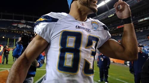 Former Chargers Receiver Vincent Jackson. Photo Credit: Los Angeles Chargers Twitter Feed.