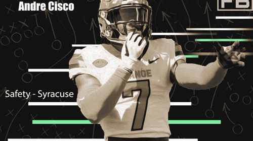Andre Cisco NFL Draft Profile 2 Syracuse Safety Andre Cisco. LAFB Network Graphic.