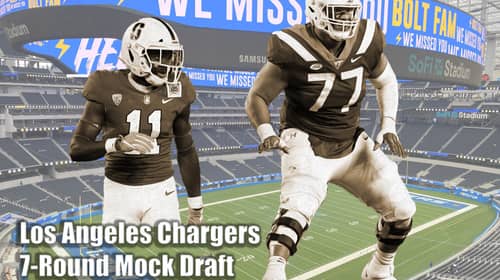 Final Los Angeles Chargers Mock Draft 3 Los Angeles Chargers 7-Round Mock Draft. LAFB Network Graphic