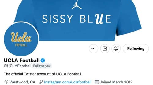 From "Sissy Blue Shirts" to Bruin Blue Collars 5 Sissy Blue