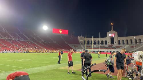 The Los Angeles Coliseum After The USC Trojans Played The Stanford Cardinal. Photo Credit: Ryan Dyrud | LAFB Network