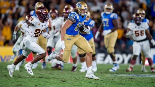 UCLA Tight End Greg Dulcich. Photo Credit: Scott Chandler | UCLA Athletics