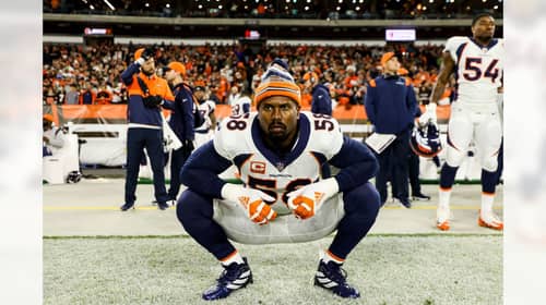 BREAKING: The Los Angeles Rams Trade For Future Hall Of Famer Von Miller 2 Former Denver Broncos Edge Rusher Von Miller Before Facing The Cleveland Browns. Photo Credit: Gabriel Christus | Denver Broncos