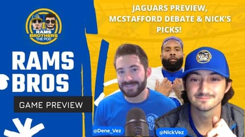 Rams Brothers: Rams vs. Jaguars Preview, Deep Dive Into McStafford, Raheem Morris' Defense & More! 3 134573A9 56CA 423C 8857 D3F717B44C74