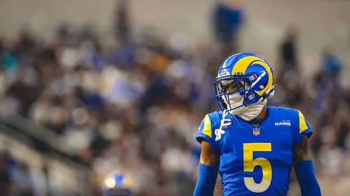 New Prop Bet: When Will Jalen Ramsey Get His First Interception Of 2022? 6 Los Angeles Rams Cornerback Jalen Ramsey. Photo Credit: Brevin Townsell | LA Rams