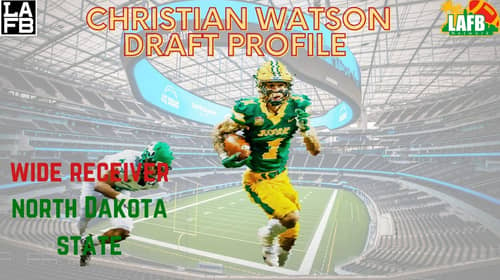 Christian Watson Draft Graphic