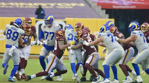 Washington Football Team vs. Los Angeles Rams at FedEx Field in Landover, Maryland. October 11, 2020 (All-Pro Reels Photography)