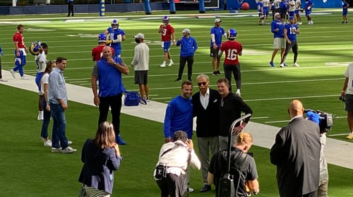 Los Angeles Rams Power Players On The Sideline During Open Practice. Photo Credit: Ryan Dyrud | LAFB Network