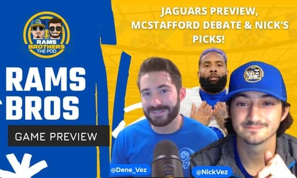 Rams Brothers: Rams vs. Jaguars Preview, Deep Dive Into McStafford, Raheem Morris' Defense & More! 2 134573A9 56CA 423C 8857 D3F717B44C74