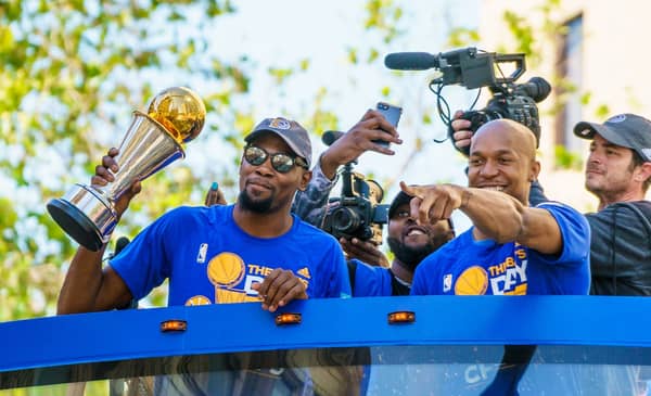 Kevin Durant and David West. Photo Credit: MarinSD - Under Creative Commons License