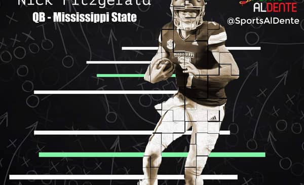 Nick Fitzgerald NFL Draft Profile | Sports Al Dente Illustration