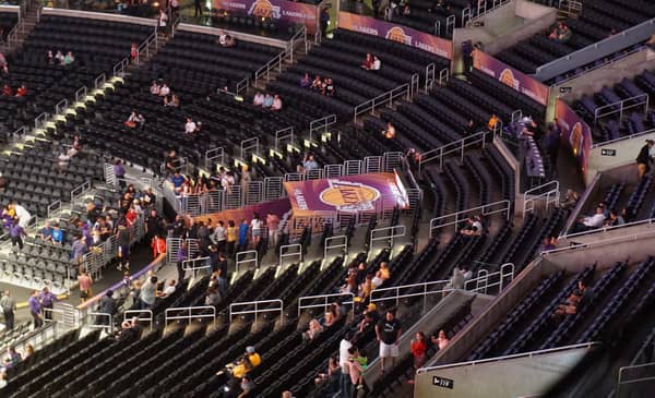 An Empty Staples Center. Photo Credit: Miguel Discart | Under Creative Commons License