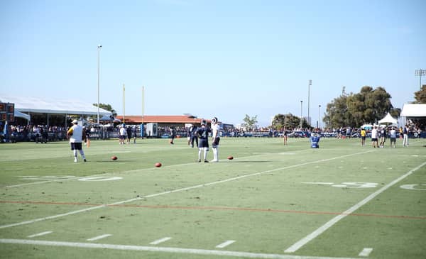 Super Bowl Hangover Cures For Sean McVay 2 Greg Zuerlein And Johnny Hekker At Rams Training Camp 2019. Photo Credit: Ryan Dyrud | The LAFB Network