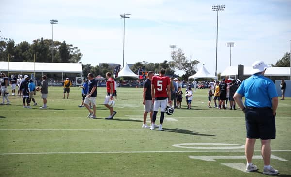 Los Angeles Rams Backup Quarterback Blake Bortles During 2019 Training Camp. Photo Credit: Ryan Dyrud | The LAFB Network