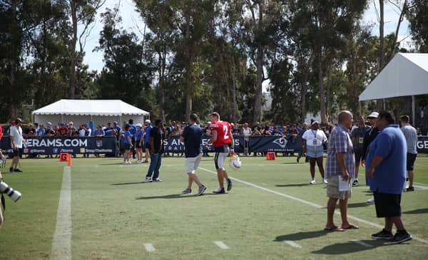 Los Angeles Chargers Quarterback Easton Stick. Photo Credit: Ryan Dyrud | Sports Al Dente