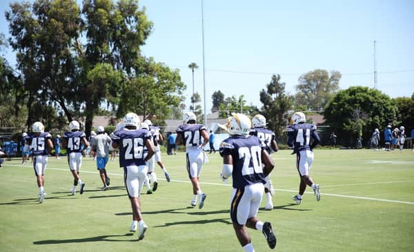 Los Angeles Chargers Defensive Backs During 2019 Training Camp. Photo Credit: Ryan Dyrud | The LAFB Network