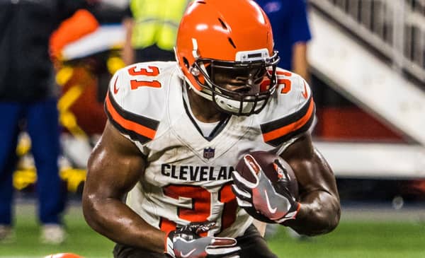 Week 12 Fantasy Football DFS Optimal Lineup 2 Cleveland Browns Running Back Nick Chubb. Photo Credit: Erik Drost | Under Creative Commons License