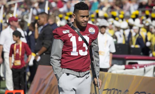 With The 6th Overall Pick, Should The Chargers Trade Or Stay? 2 QB Tua Tagovailoa. Photo Credit: MGoBlog | Under Creative Commons License
