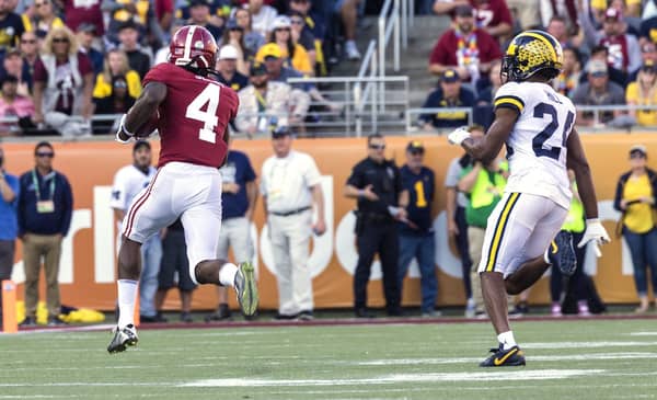 The Newest Crop Of Fantasy Football Rookie WRs: Part 1 2 Former University Of Alabama Wide Receiver Jerry Jeudy. Photo Credit: MGoBlog | Under Creative Commons License