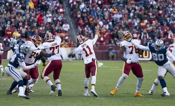 Washington Football Team Quarterback Alex Smith. Photo Credit: KA Sports Photos | Under Creative Commons License