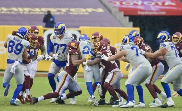 2020 Rams Rookie Expected To Make The Biggest Jump In 2021 2 Washington Football Team vs. Los Angeles Rams at FedEx Field in Landover, Maryland. October 11, 2020 (All-Pro Reels Photography)