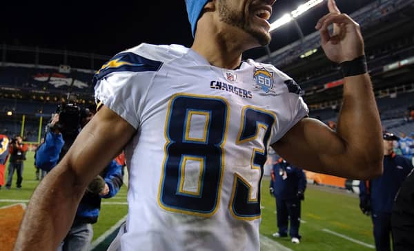 Former Chargers Receiver Vincent Jackson. Photo Credit: Los Angeles Chargers Twitter Feed.