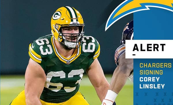 Chargers Land Corey Linsley and Matt Feiler On The First Day Of Free Agency 2 Linsley