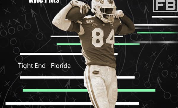 All-32 Team NFL Mock Draft 2.0 2 Florida Tight End Kyle Pitts. Photo Credit: Oil Klement | USA Today Sports | LAFB Network Graphic.