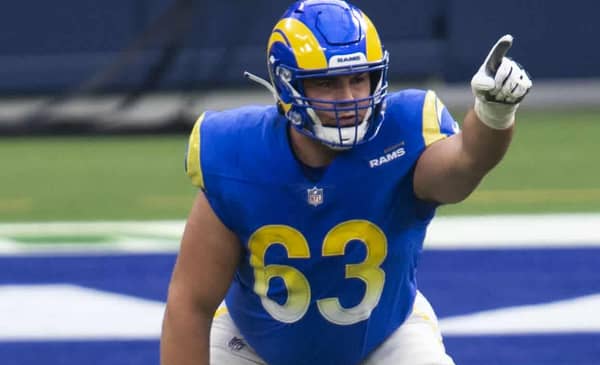 Austin Corbett Will And Should Start At Center For The Rams 2 Los Angeles Rams Offensive Lineman Austin Corbett. Source: Yahoo | Creative Commons License