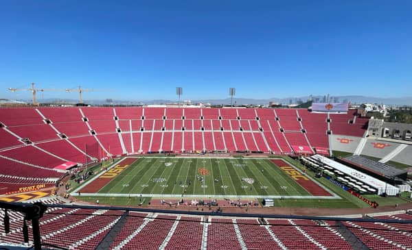 The Los Angeles Memorial Coliseum, Home Of The USC Trojans | USC Trojans 2024 Spring Game