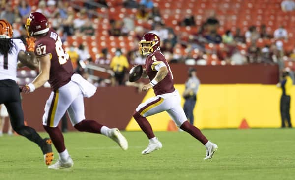 Fantasy Football 2021: Early Waiver Wire Week 2 2 Washington Football Team QB Taylor Heinicke. Photo Credit: All-Pro Reels | Creative Commons License