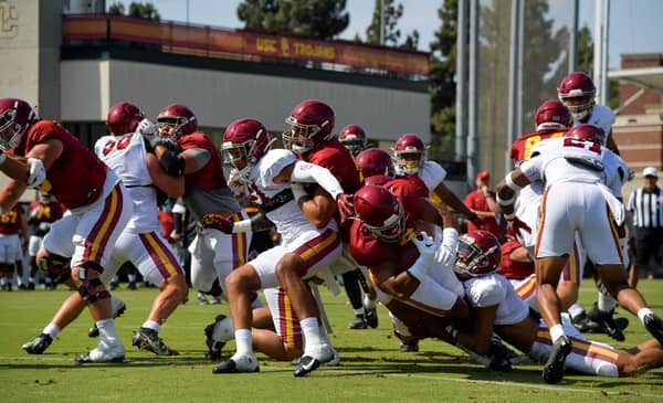 USC Football 2021 Fall Camp. Photo Credit: John McGillen/USC Athletics