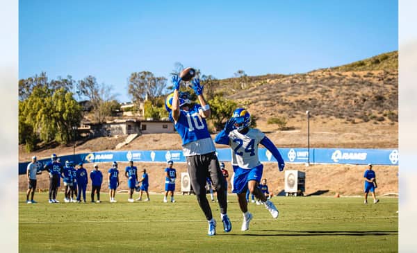 Los Angeles Rams Wide Receiver Cooper Kupp During Practice. Photo Credit: Brevin Townsell | Los Angeles Rams