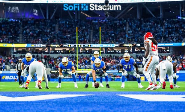 The Los Angeles Chargers Offensive Line. Photo Credit: Ty Nowell | LA Chargers