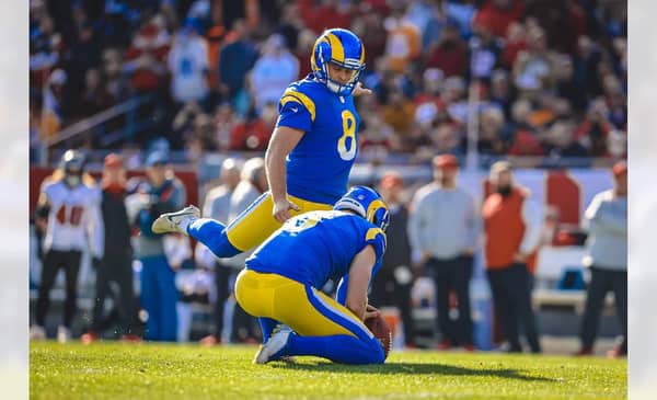 Los Angeles Rams Kicker Matt Gay. Photo Credit: Brevin Townsell | LA Rams